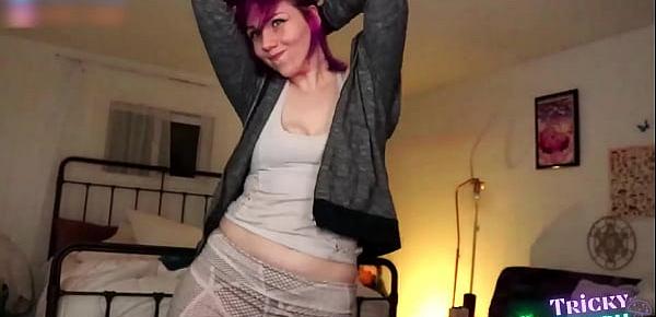  Dorky Camgirl Teases You in a Live Show